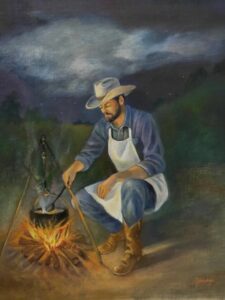 Boonville Night 16x20 Oil on linen