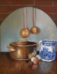 Fresh Eggs 12x16 Oil on linen