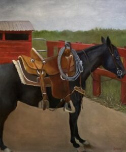 Just Jenny the Ranch Horse 20x24 Oil on canvas