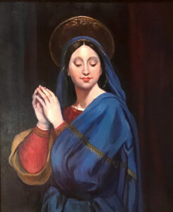 Mary 20x24 oil on linen covered panel