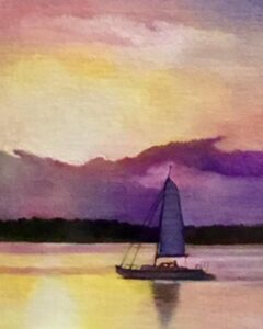 Our Evening At Hilton Head 8x10 Oil on panel