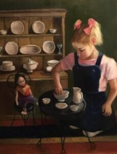 Tea Time 16x20 Oil on linen