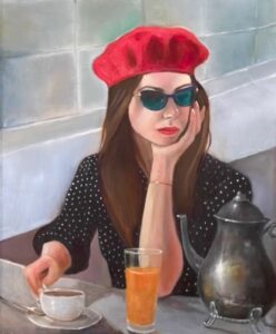 Waiting Oil on linen 16x20